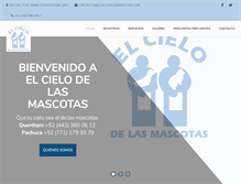 Tablet Screenshot of elcielodelasmascotas.com